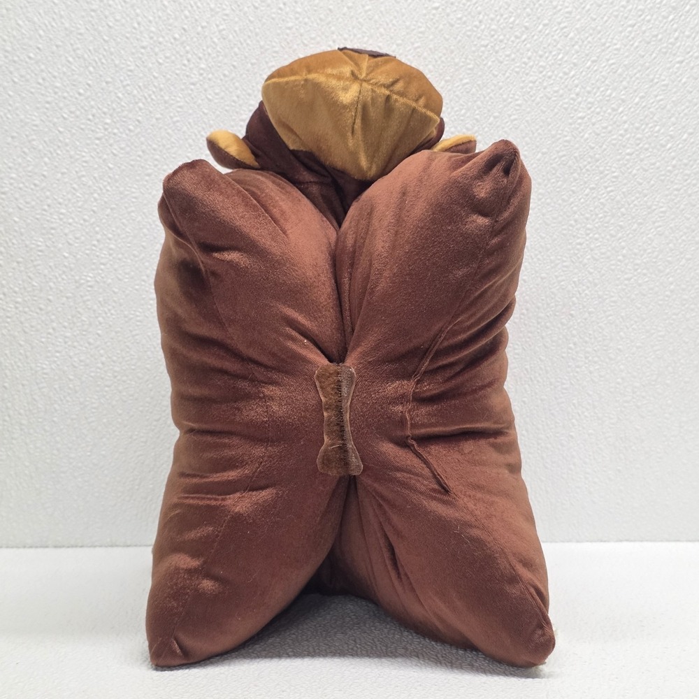 Pier 1 Imports Pillow Pet Brown Monkey Velour Plush Pillow - Picture 13 of 16